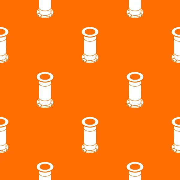Patrón de tubería de alcantarillado vector naranja — Archivo Imágenes Vectoriales