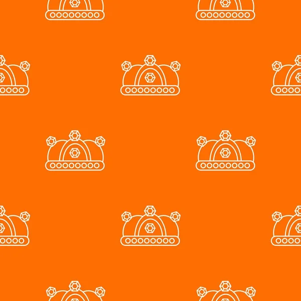 Корона візерунок вектор оранжевий — стоковий вектор