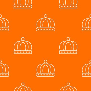 İmparatorluk tacı desen vektör turuncu