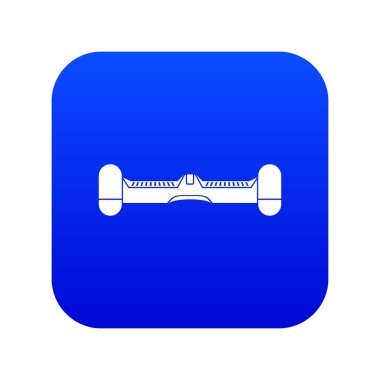 Çift tekerlek kendini elektrik kaykay simgesini sayısal Dengeleme mavi