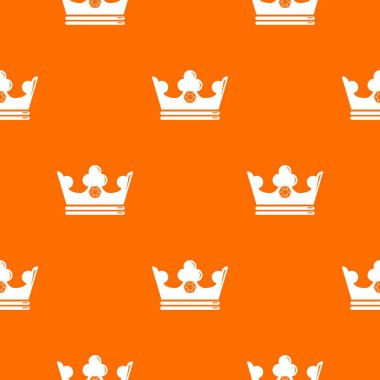 Çelik crown desen vektör turuncu