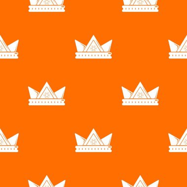 Elmas crown desen vektör turuncu