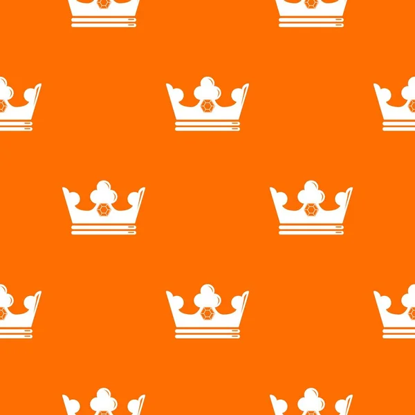 Korony stalowe wzór wektor pomarańczowy — Wektor stockowy