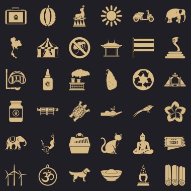 Fil Icons set, basit tarzı