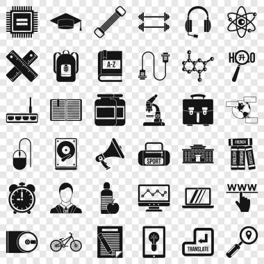 Seminer Icons set, basit tarzı