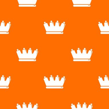 Siluet taç desen vektör turuncu