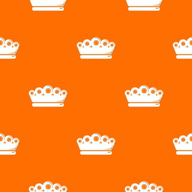 Kral taç desen vektör turuncu