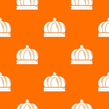 İmparatorluk tacı desen vektör turuncu