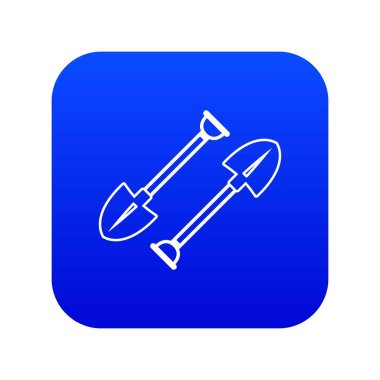 Benim mavi simge vektör kürek