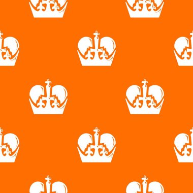 Kral taç desen vektör turuncu