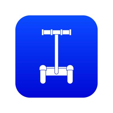 Alternatif ulaşım araç simgesini dijital mavi