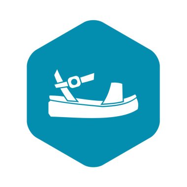 Kadınlar sandale simgesi, basit tarzı