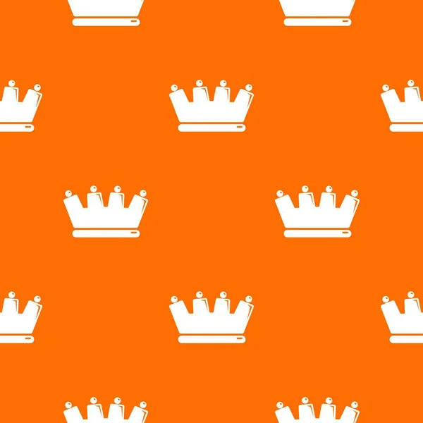 Силуетний візерунок корони вектор оранжевий — стоковий вектор