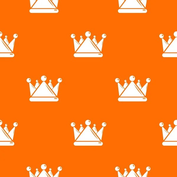 Kievse kroon patroon vector oranje — Stockvector