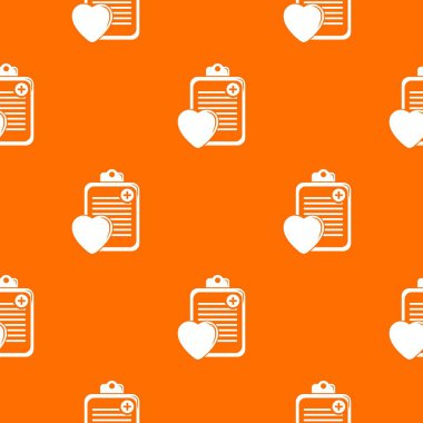 Hasta kartı desen vektör turuncu