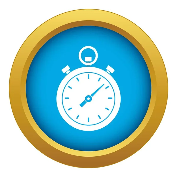 Chronometer icon blue vector isolated — Stock Vector