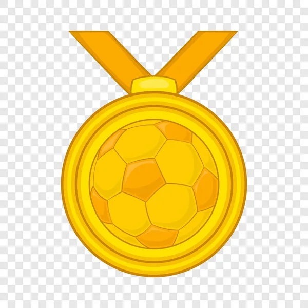 Medal w piłce nożnej ikona, stylu cartoon — Wektor stockowy