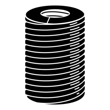 Esnek yay simgesi, basit stil