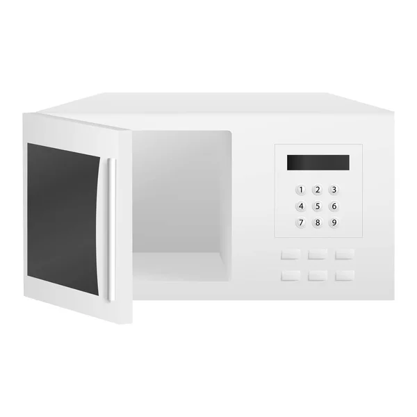 Icono de microondas digital, estilo realista — Vector de stock