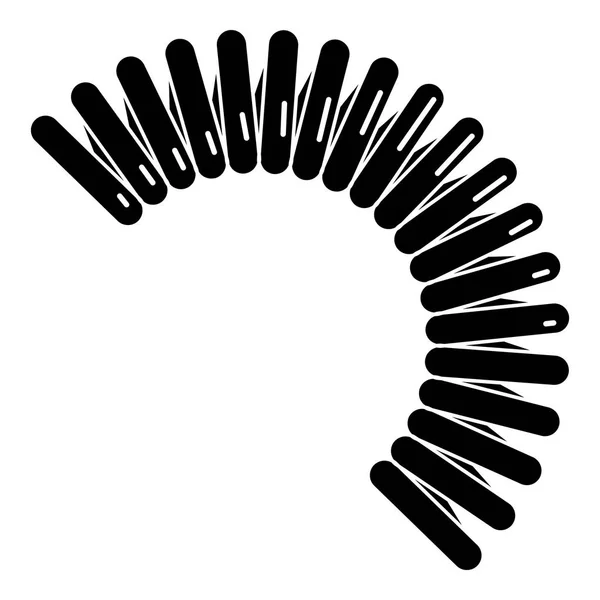 Icono de cable espiral, estilo simple — Vector de stock