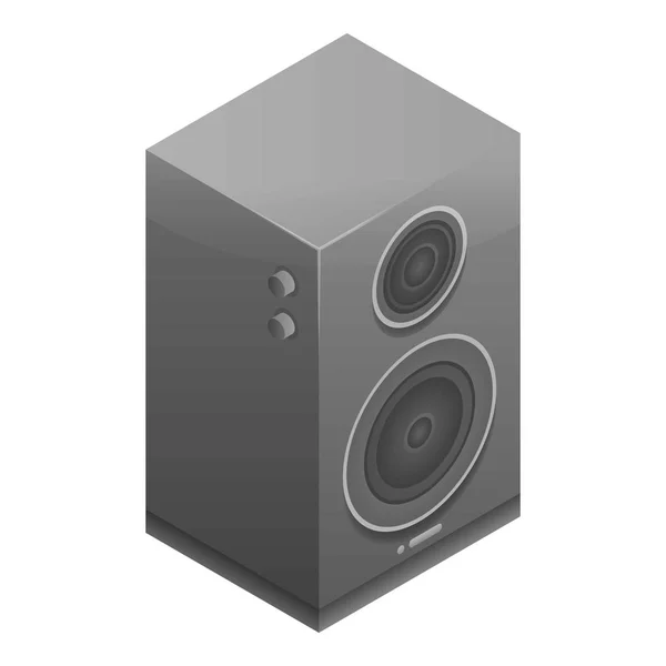 Icono del altavoz de música, estilo isométrico — Vector de stock