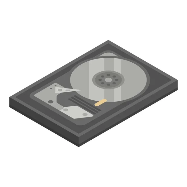 Old hard disk icon, isometric style — Διανυσματικό Αρχείο