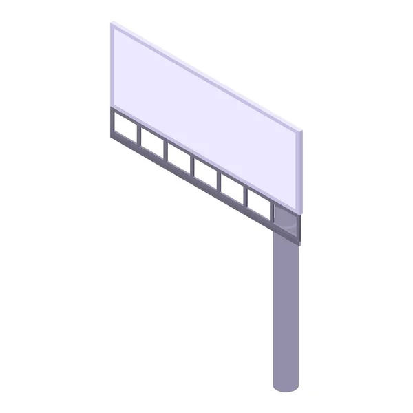 Ein-Säulen-Werbetafel-Symbol, isometrischer Stil — Stockvektor