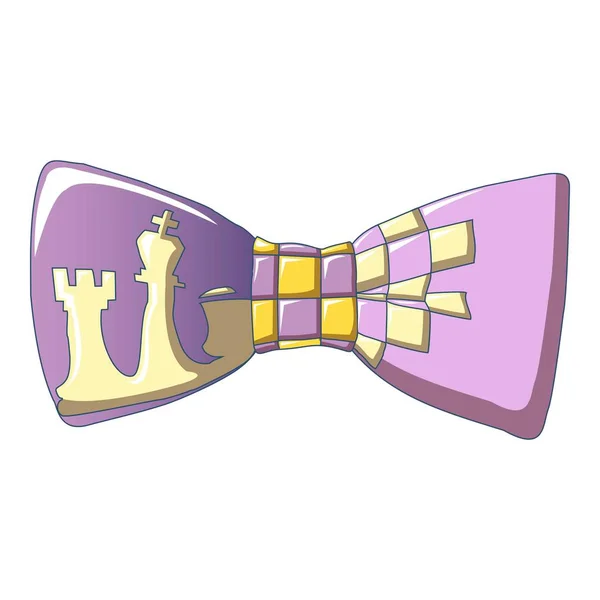 Schaken Bow tie icoon, cartoon stijl — Stockvector