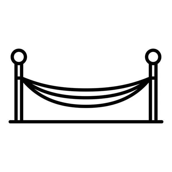 Inicio icono de la hamaca, estilo de contorno — Vector de stock