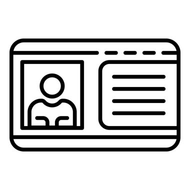 Sürücü belgesi simgesi, özet biçimi