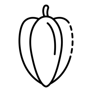 Tüm Carambola simgesi, anahat stili