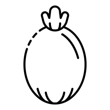 Tüm Feijoa simgesi, anahat stili