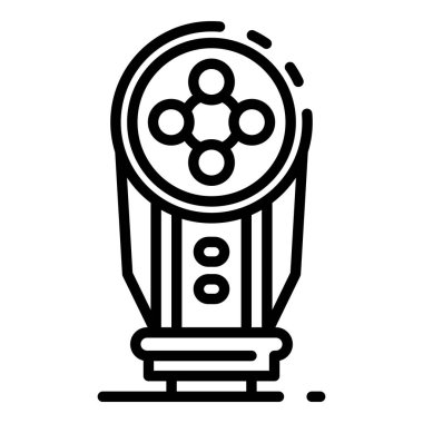 Kamera flaş simgesi, anahat stili