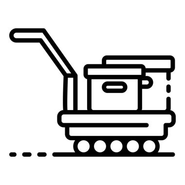 Teslim kutuları simgesi, anahat stili