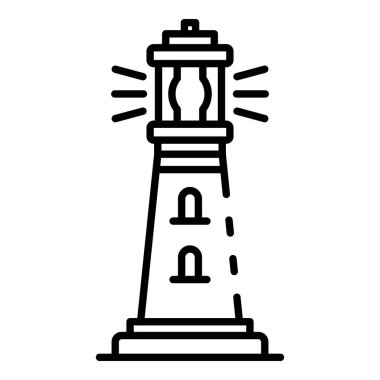 Lighthouse sahil simgesi, anahat tarzı