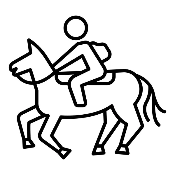 Ícone de equitação, estilo esboço —  Vetores de Stock