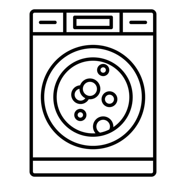 Піктограма пральної машини, стиль контуру — стоковий вектор