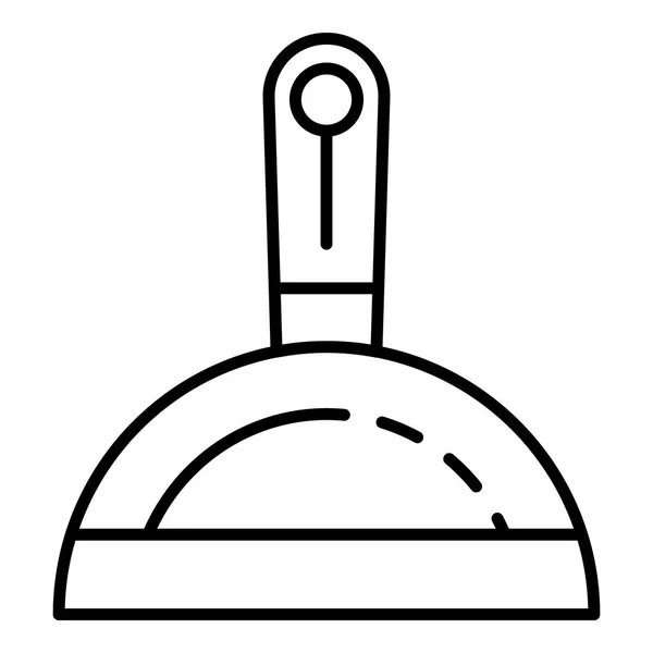 Иконка Dustpan, стиль контура — стоковый вектор