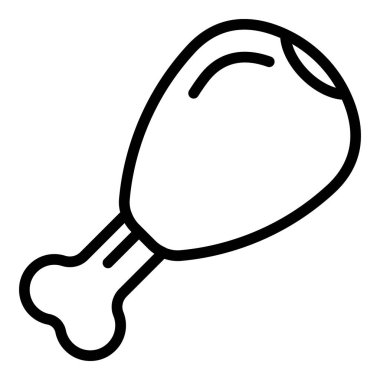 Tavuk sopası simgesi, anahat tarzı