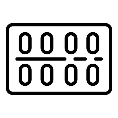 Vitamin hapı simgesi, taslak biçimi