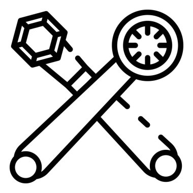 Pedal aracı simgesi, anahat stili