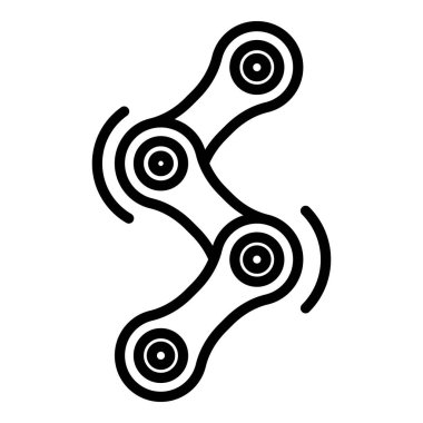 Bisiklet zinciri simgesi, taslak biçimi