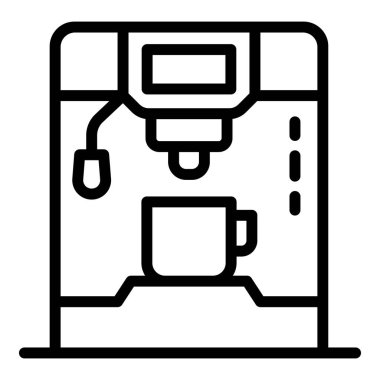 Kahve makinesi simgesi, taslak biçimi