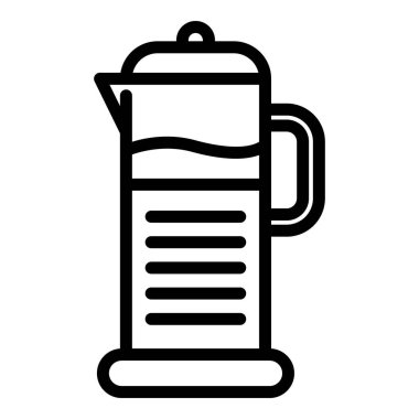 Kettle kahve simgesi, anahat tarzı