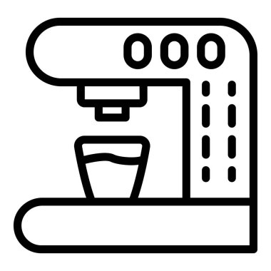 Cappuccino makine simgesi, anahat stili