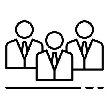 Kurumsal Yönetim simgesi, anahat stili