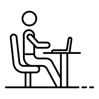 Adam office masaüstü simgesi, anahat stili