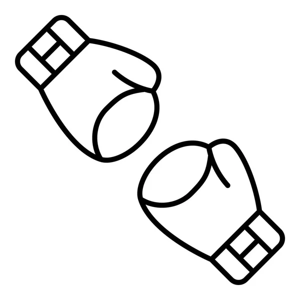 Bokshandschoenen icoon, outline stijl — Stockvector