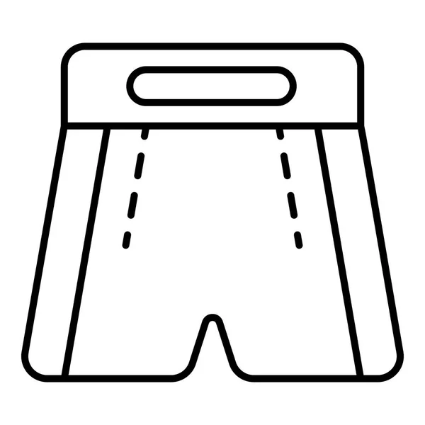 Short de boxe icône, style contour — Image vectorielle