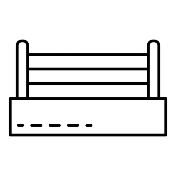 Boxing ring icon, outline style